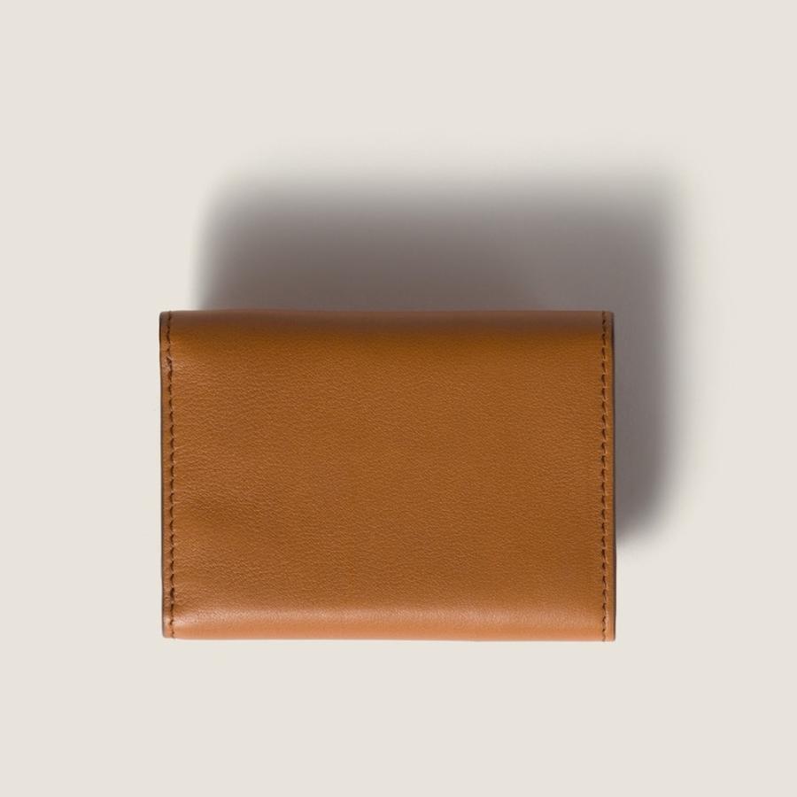 miu miu（ミュウミュウ） レザー 財布5MH021_2CV6_F0NQY【コニャック+
