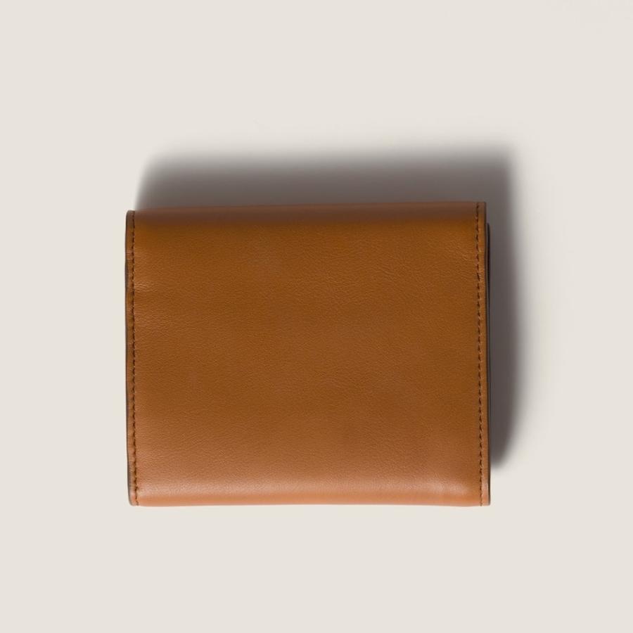 miu miu（ミュウミュウ） レザー 財布5MH040_2CV6_F0NQY【コニャック+