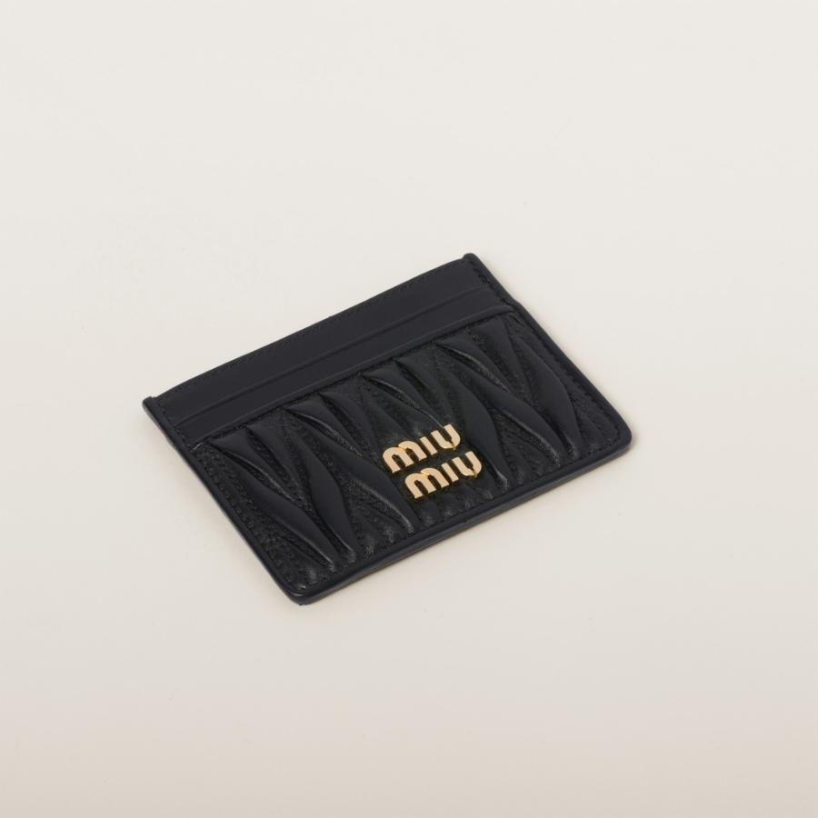 ミュウミュウ MIU MIU マテラッセレザー カードケース 5MC076_AFPP_F0002【ブラック 】【送料無料】【正規品】の画像