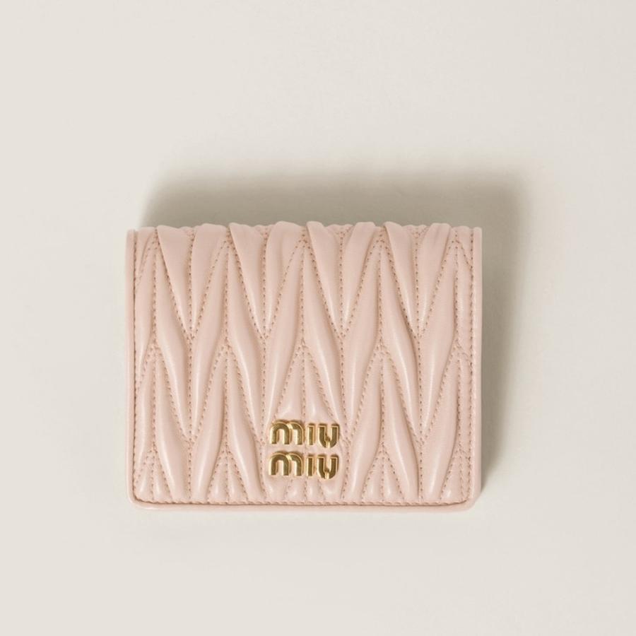 miu miu（ミュウミュウ） マテラッセレザー 折り財布5MV204_AFPP_F0236