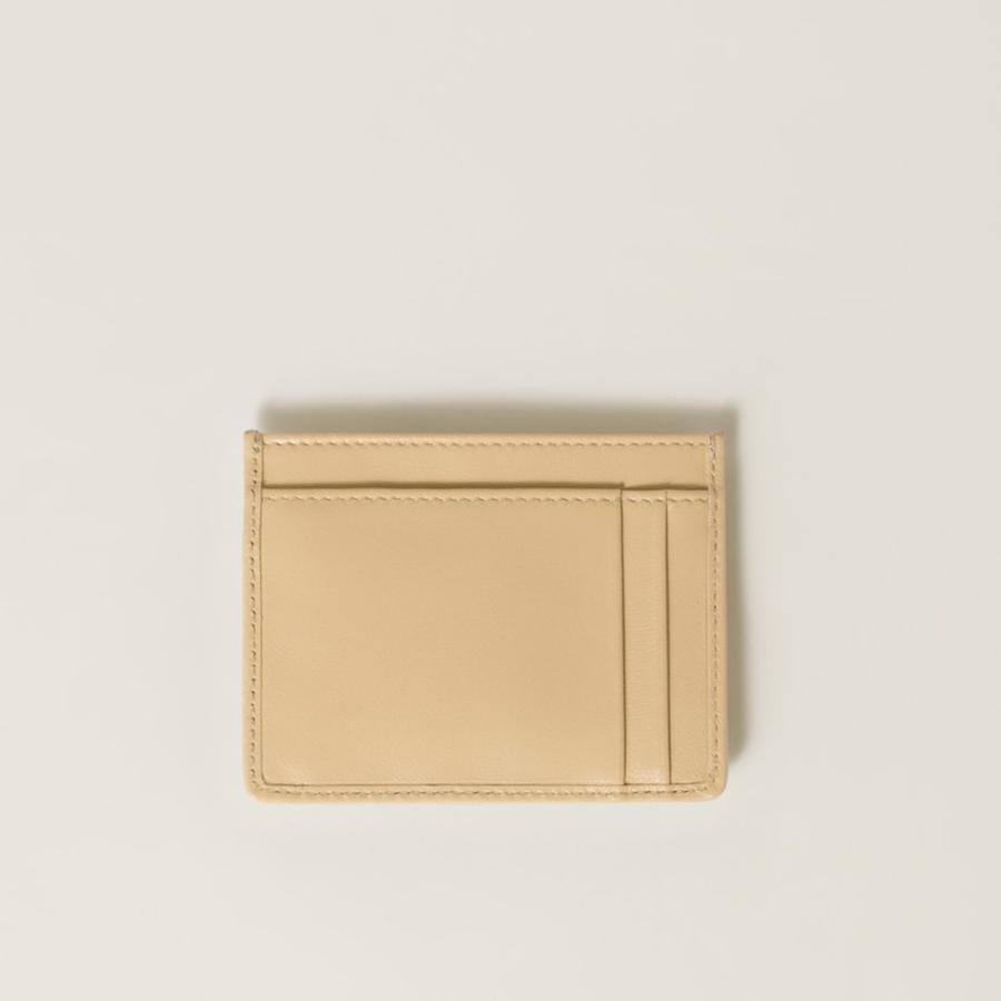 ミュウミュウ MIU MIU マテラッセレザー カードケース 5MC076_AFPP_F0K57【ソイグリーン 】【送料無料】【正規品】の画像