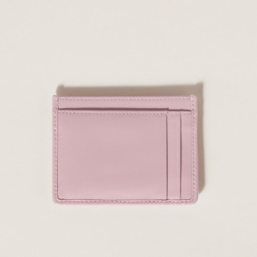ミュウミュウ MIU MIU マテラッセレザー カードケース 5MC076_AFPP_F0E18【ピンク 】【送料無料】【正規品】の画像