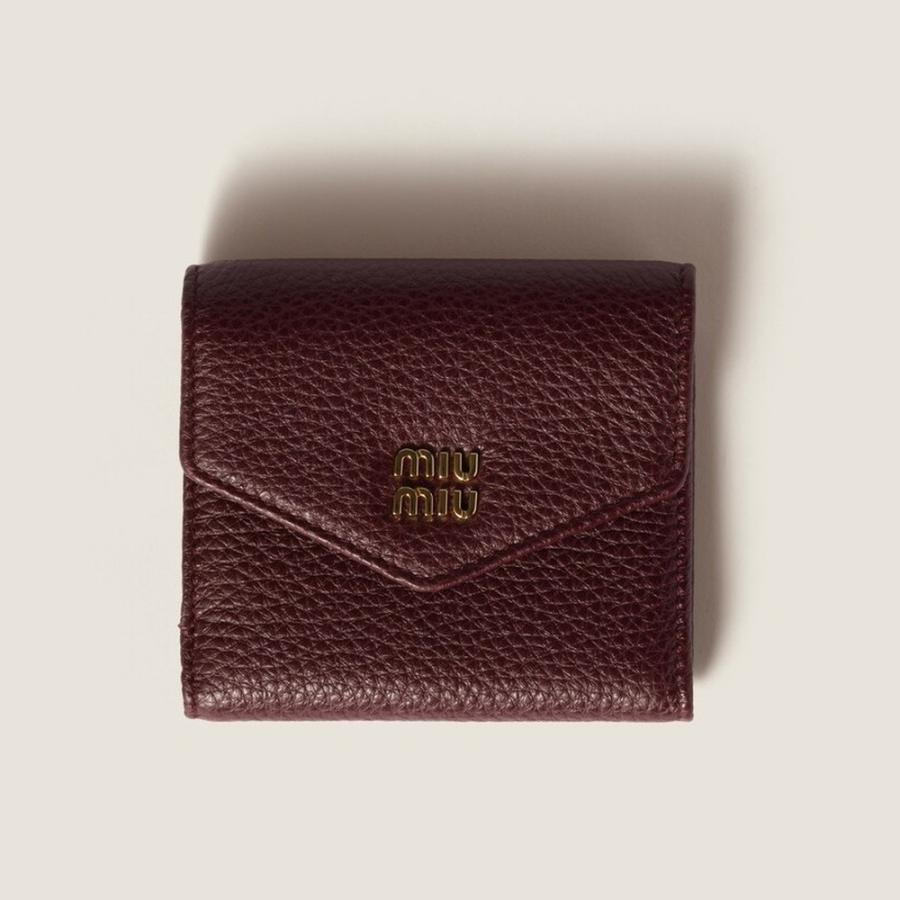 miu miu（ミュウミュウ） スモール レザー 財布5MH051_ADT7_F0007
