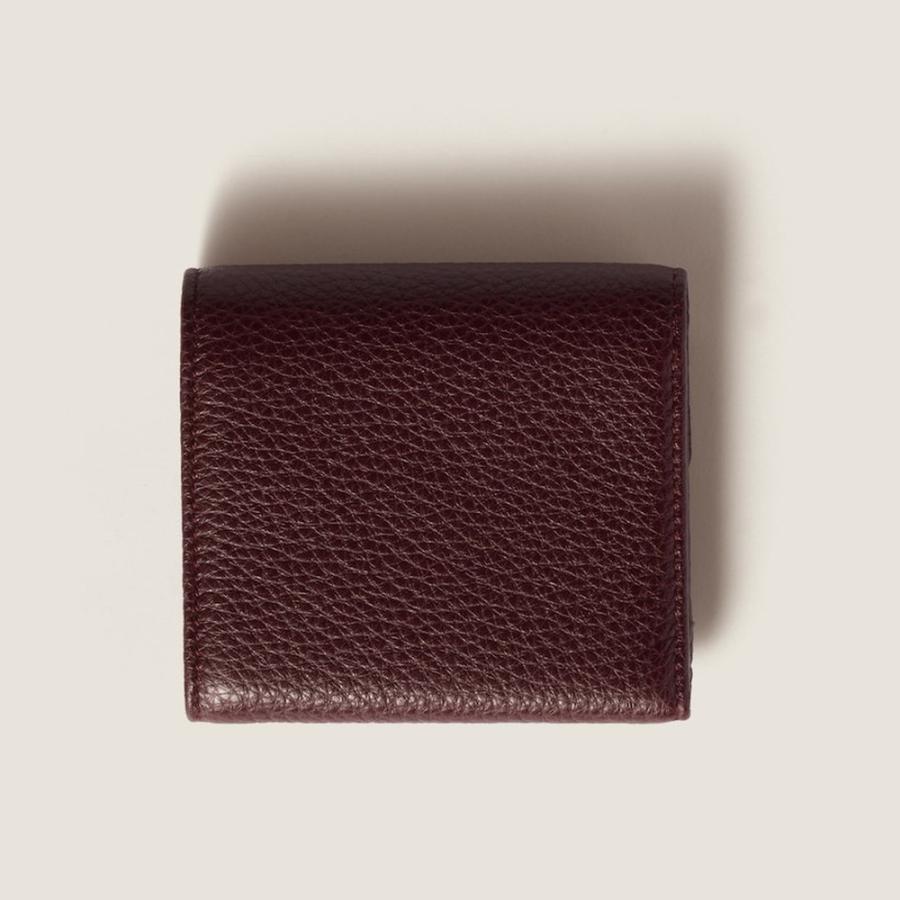 ミュウミュウ MIU MIU スモール レザー 財布 5MH051_ADT7_F0007【ボルドー 】【送料無料】【正規品】の画像