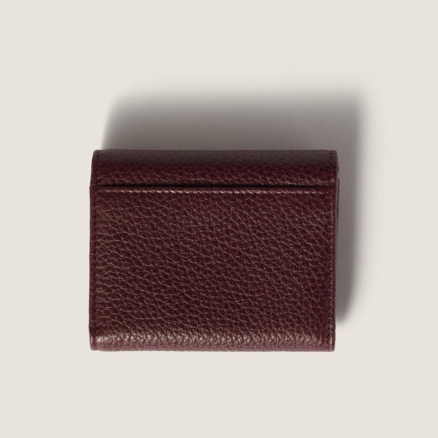 miu miu（ミュウミュウ） ヴィッテロダイノレザーフラップ付折り財布
