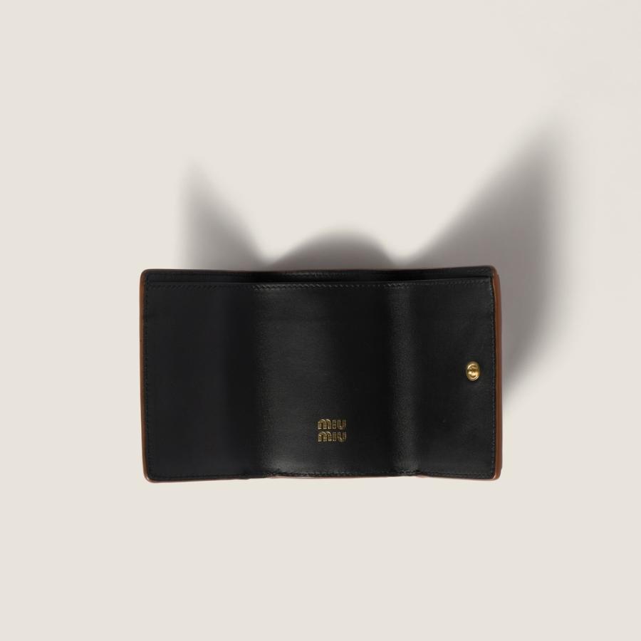 miu miu（ミュウミュウ） レザー 財布 5MH021_2CV6_F0B7K【ブラック