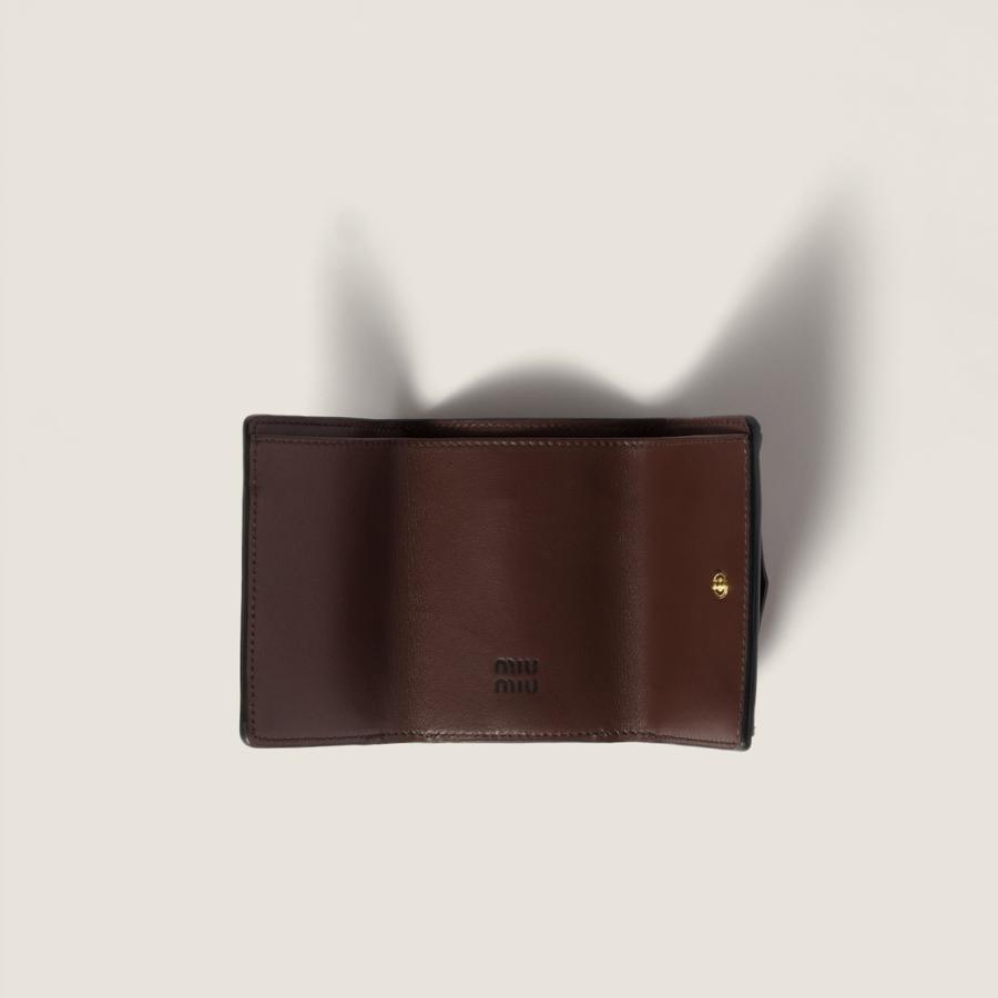 新品 miumiu ミュウミュウ ナッパレザー 財布 ウォレット ブライアウッド MIU MIU - 新品 miumiu ミュウミュウ ナッパレザー 財布 ウォレット