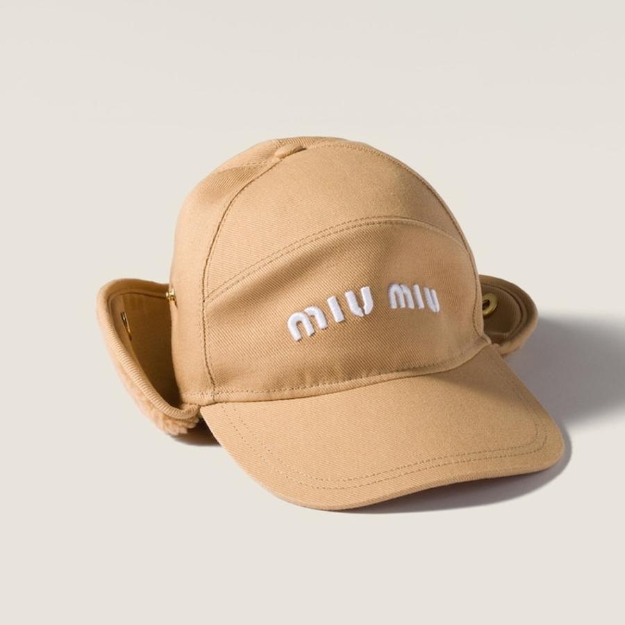 miu miu（ミュウミュウ） ドリルとフリースキャップ 5HC272_2IA3_F0151 