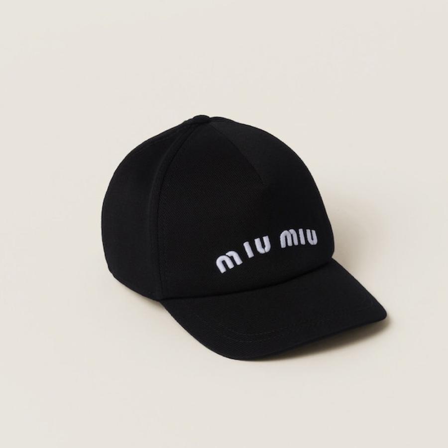 miu miu（ミュウミュウ） ドリル ベースボールキャップ