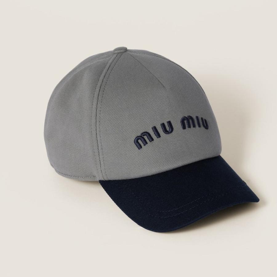 miu miu（ミュウミュウ） ドリル ベースボールキャップ