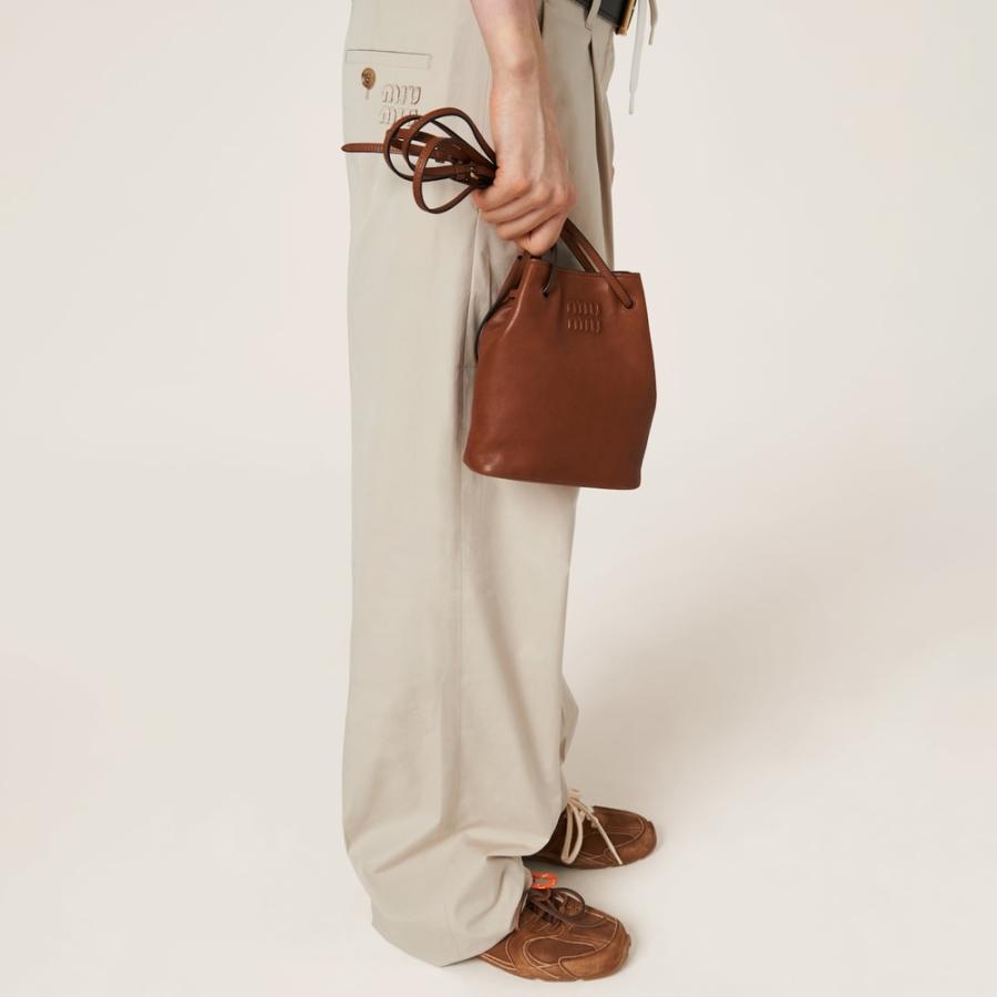 ミュウミュウ MIU MIU ナッパレザー ミニバッグ 5NF460_AEFX_F0316【ブラウン 】【送料無料】【正規品】_2