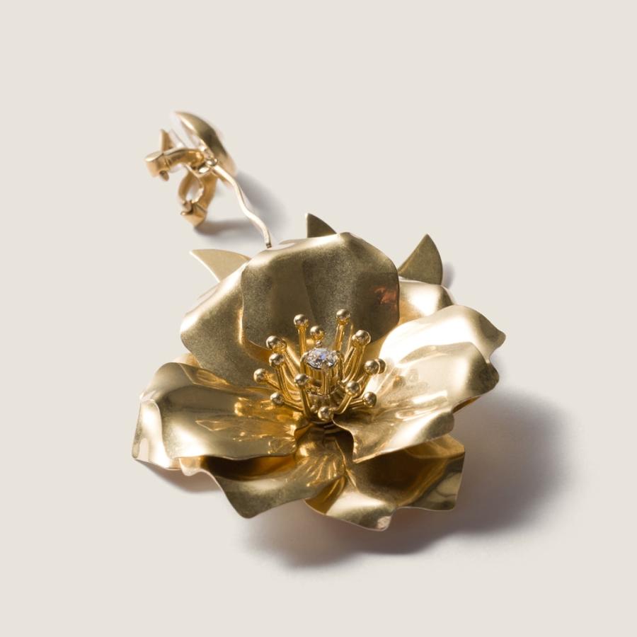 ミュウミュウ MIU MIU クリスタル付 メタル ピアス 5IO319_2IEU_F0NXA【ゴールド/クリスタル 】【送料無料】【正規品】の画像