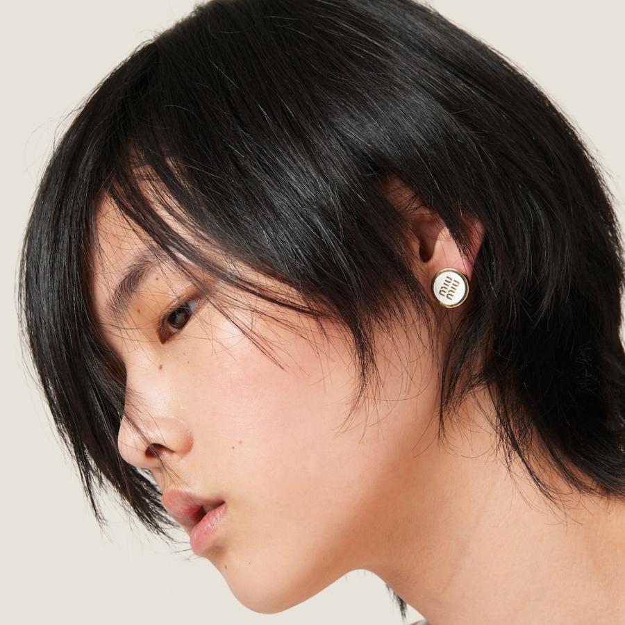 miu miu（ミュウミュウ） エナメルメタル ピアス5JO912_2F6T_F0009