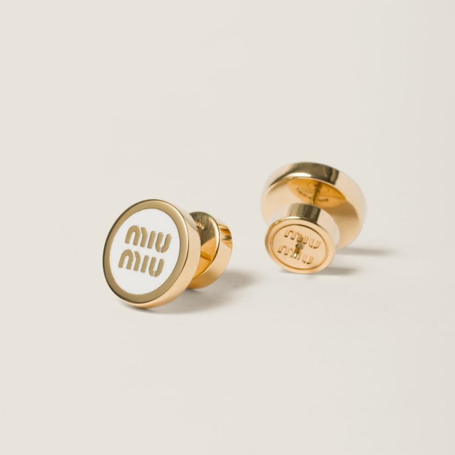 miu miu（ミュウミュウ） エナメルメタル ピアス5JO912_2F6T_F0009