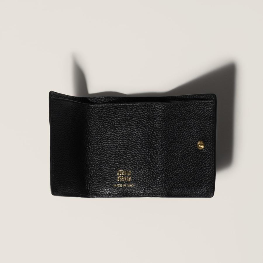 ミュウミュウ MIU MIU ヴィッテロダイノレザー 財布 5MH021_ADT7_F0002【ブラック 】【送料無料】【正規品】の画像