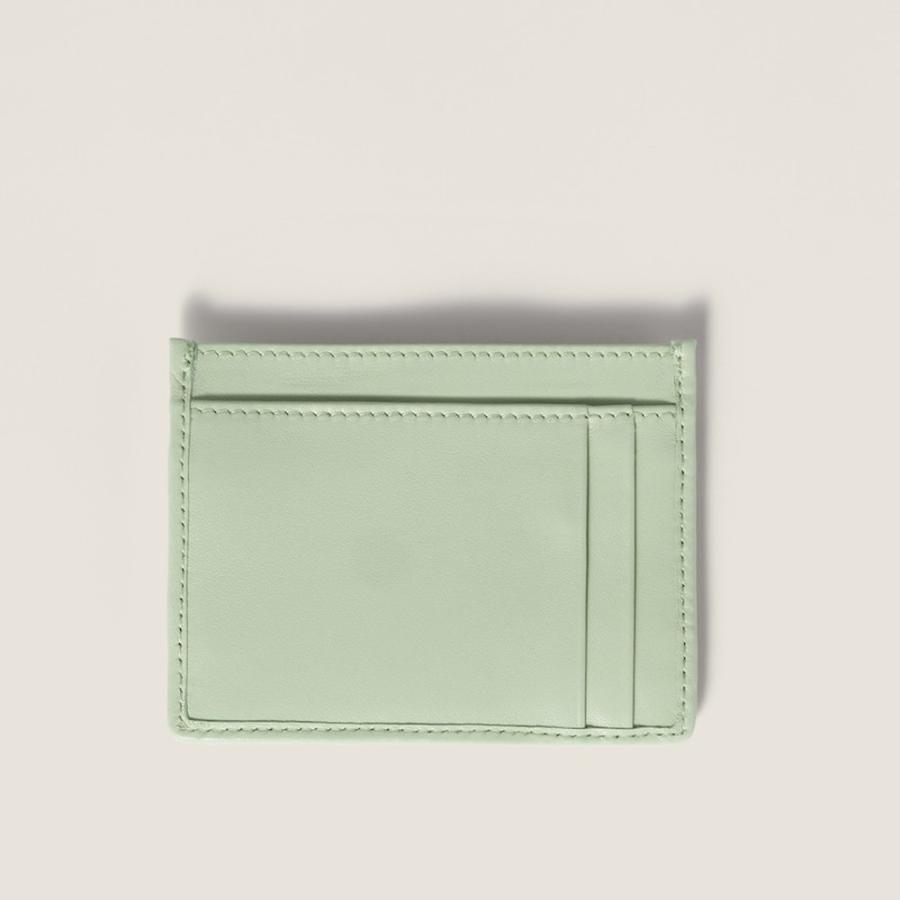 ミュウミュウ MIU MIU マテラッセレザー カードケース 5MC076_AFPP_F0934【アクア 】【送料無料】【正規品】の画像