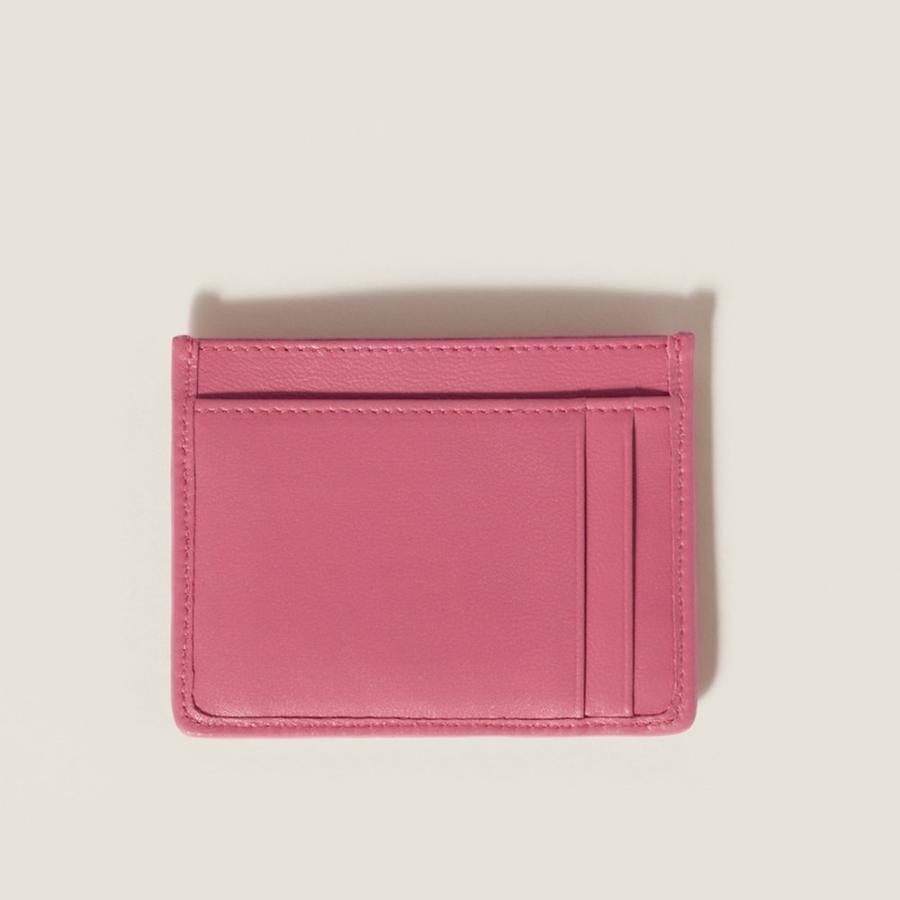 ミュウミュウ MIU MIU マテラッセレザー カードケース 5MC076_AFPP_F0638【ベゴニアピンク 】【送料無料】【正規品】の画像