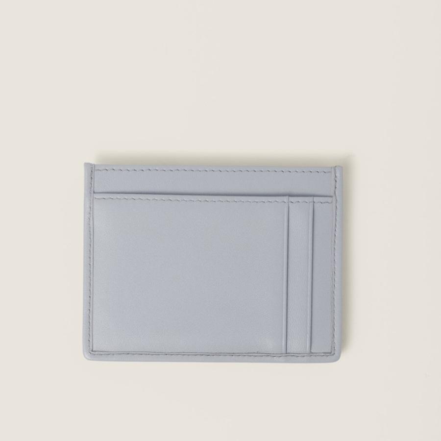ミュウミュウ MIU MIU マテラッセレザー カードケース 5MC076_AFPP_F0164【パールグレー 】【送料無料】【正規品】の画像