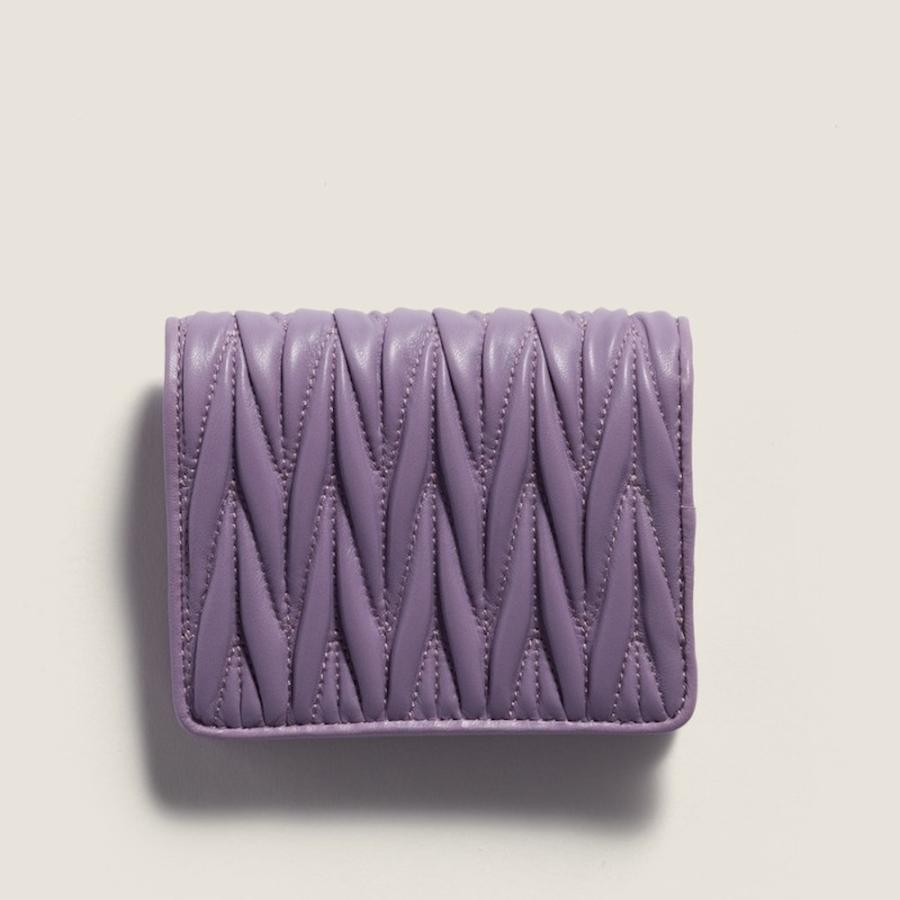 ミュウミュウ MIU MIU マテラッセレザー 折り財布 5MV204_AFPP_F027J【リリー 】【送料無料】【正規品】の画像