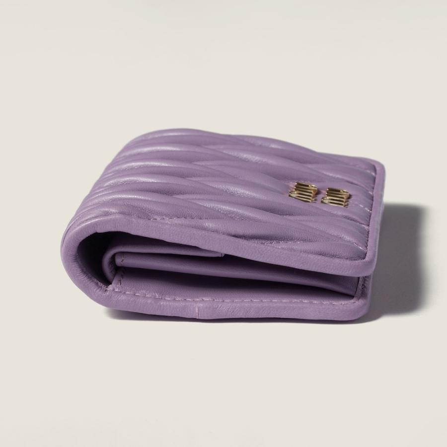 ミュウミュウ MIU MIU マテラッセレザー 折り財布 5MV204_AFPP_F027J【リリー 】【送料無料】【正規品】の画像
