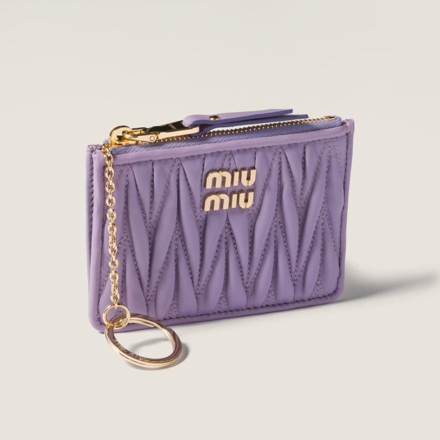 ミュウミュウ MIU MIU マテラッセ ナッパレザー カードホルダー 5MC093_AFPP_F027J【リリー 】【送料無料】【正規品】の画像