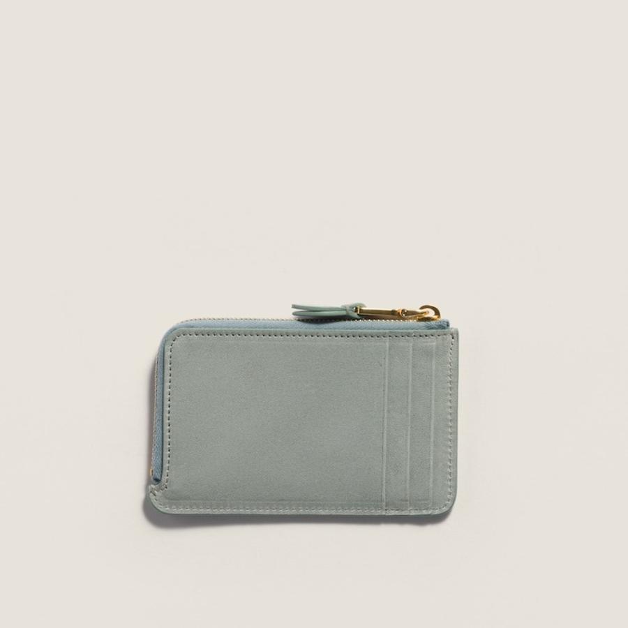 ミュウミュウ MIU MIU ナッパレザー エンベロープ カードホルダー 5MB066_AEFX_F0035【パウダーブルー 】【送料無料】【正規品】の画像