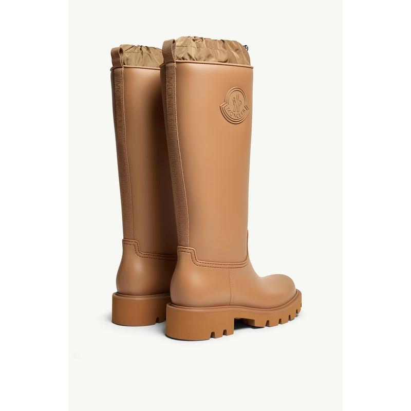 2025/26秋冬 MONCLER モンクレール レディースSTIVALI DA PIOGGIA KICKSTREAM HIGHブーツ【marrone chiaro 】【送料無料】【正規品】の画像