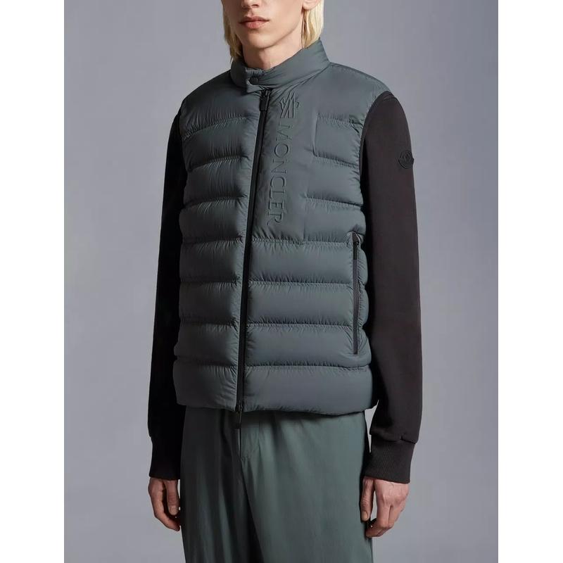 2024春夏 MONCLER モンクレール メンズGILET IMBOTTITO IN PIUMA OSEROTダウンベスト【verde 】【送料無料】【正規品】｜celebrity｜02