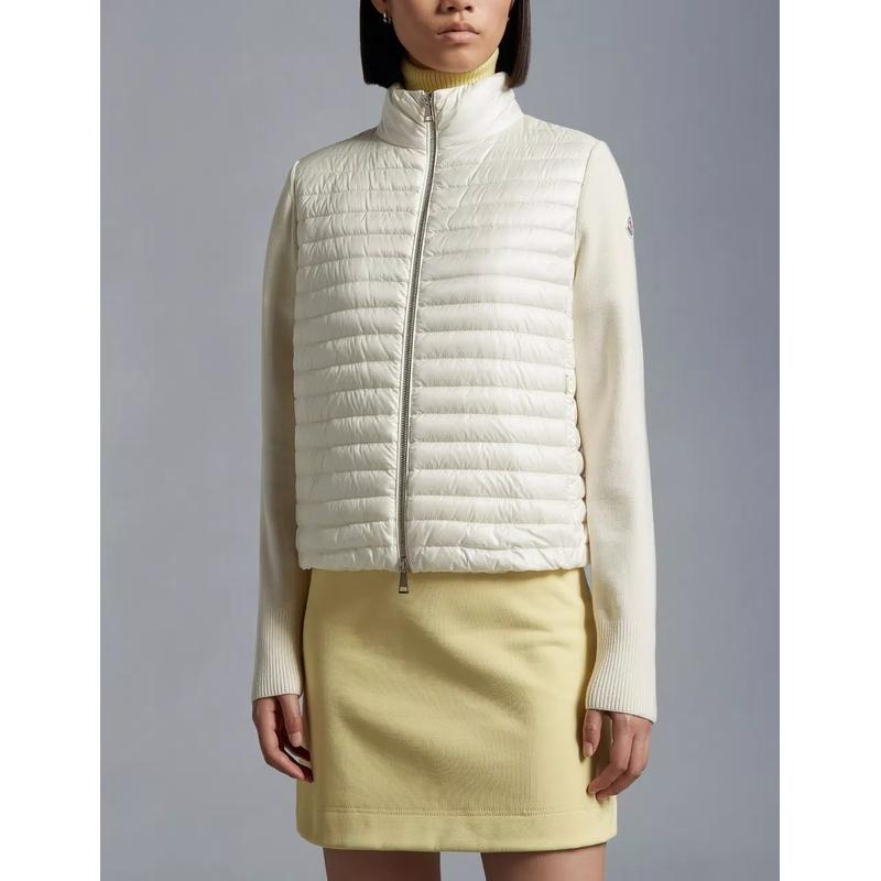 2024春夏 MONCLER モンクレール レディースCARDIGAN IMBOTTITO IN LANAカーディガン【bianco 】【送料無料】【正規品】｜celebrity｜03