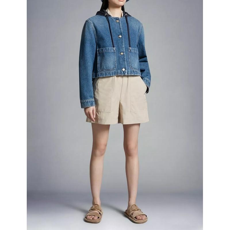 2024春夏 MONCLER モンクレール レディースGIACCA IN DENIM LAMPUSAジャケット【blu notte 】【送料無料】【正規品】｜celebrity｜02