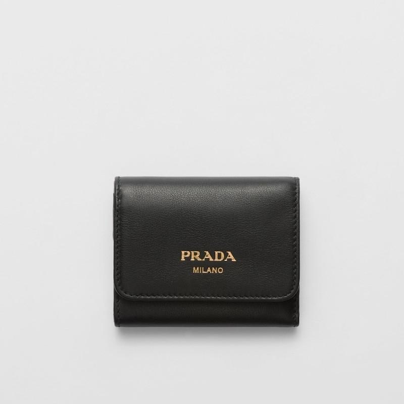 PRADA プラダ 2025春夏 レディース ソフトグレインレザー 財布 