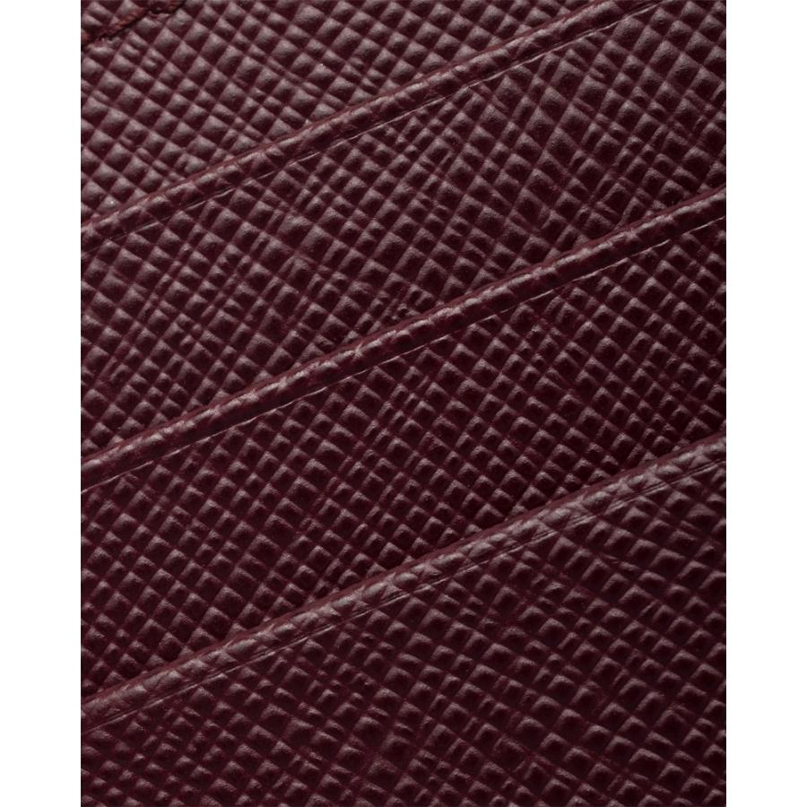 プラダ PRADA 2026春夏 レディース サフィアーノトライアングル カードホルダー1MC025_QHH_F0007【ボルドー 】【送料無料】【正規品】の画像