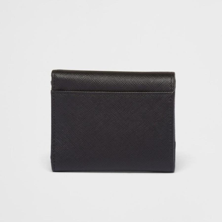プラダ PRADA 2026春夏 レディース サフィアーノトライアングル 財布1MH043_QHH_F0632【ブラック 】【送料無料】【正規品】の画像
