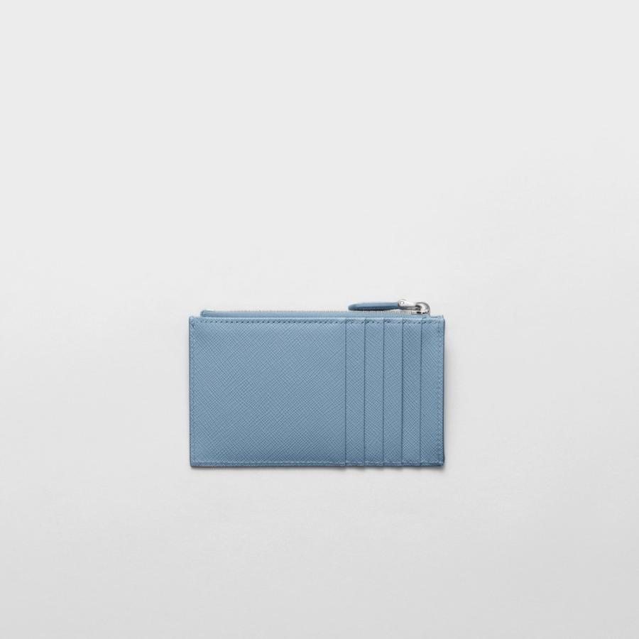 プラダ PRADA 2026春夏 レディース サフィアーノトライアングル カードケース1MC086_QHH_F0OZX【ライトブルー 】【送料無料】【正規品】の画像