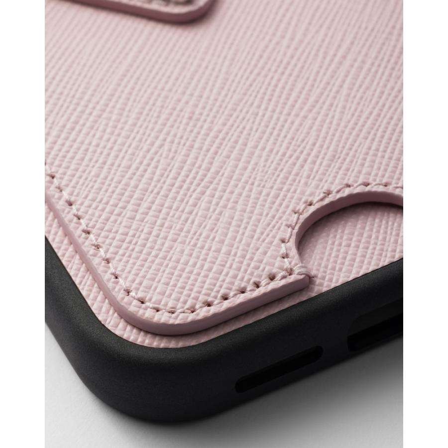 PRADA サフィアーノレザー レディース 2026春夏 PRADA PRADA（プラダ） ピンク iPhone用ケース サフィアーノレザー iPhoneアクセサリー