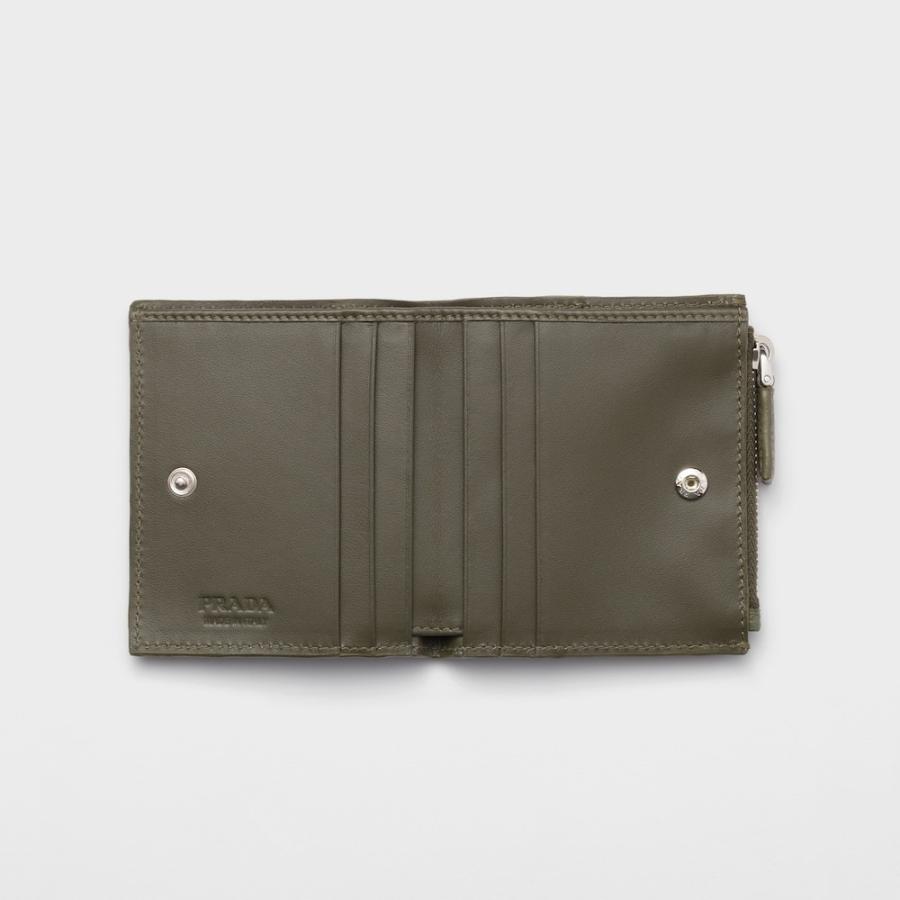 プラダ PRADA 2026春夏 メンズ ヴィッテロダイノレザー 財布【グリーン 】【送料無料】【正規品】の画像