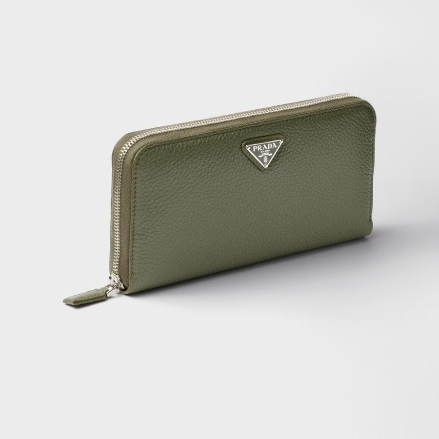 プラダ PRADA 2026春夏 メンズ ヴィッテロダイノレザー 財布【グリーン 】【送料無料】【正規品】の画像