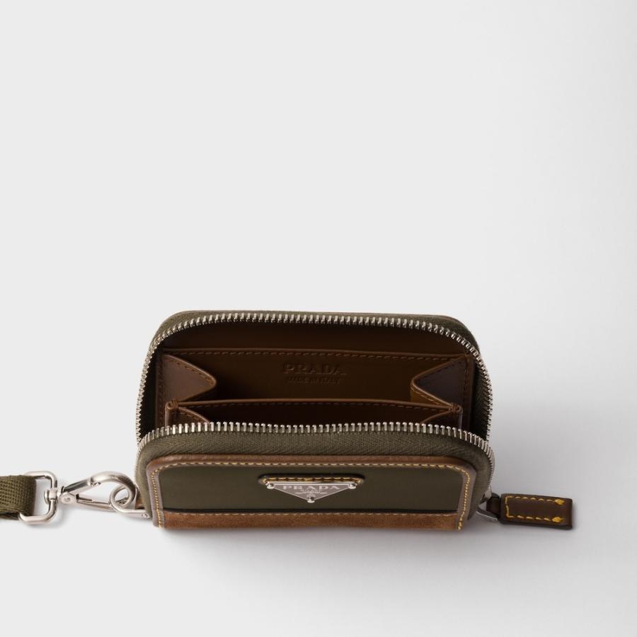 専用プラダ ダークベージュ コインケース ジッパーPRADA PRADA（プラダ） PRADA 2026春夏 メンズ Re-Nylon xレザー コイン