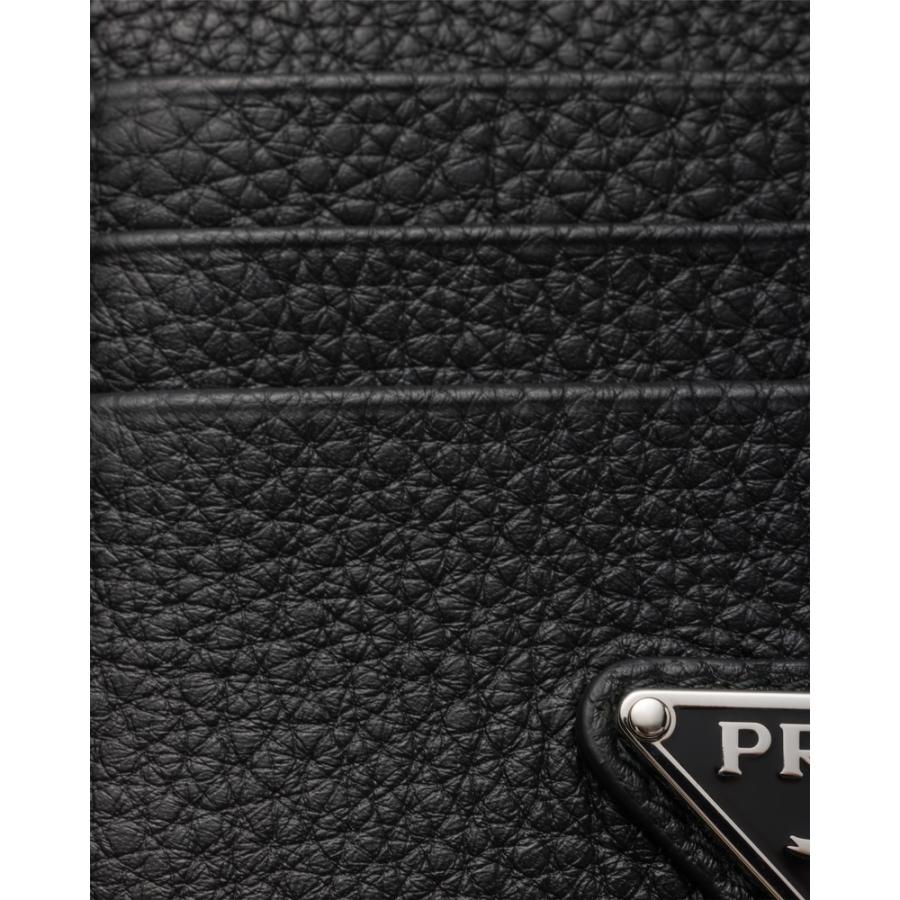 プラダ PRADA 2026春夏 メンズ ヴィッテロダイノレザー カードケース【ブラック 】【送料無料】【正規品】の画像