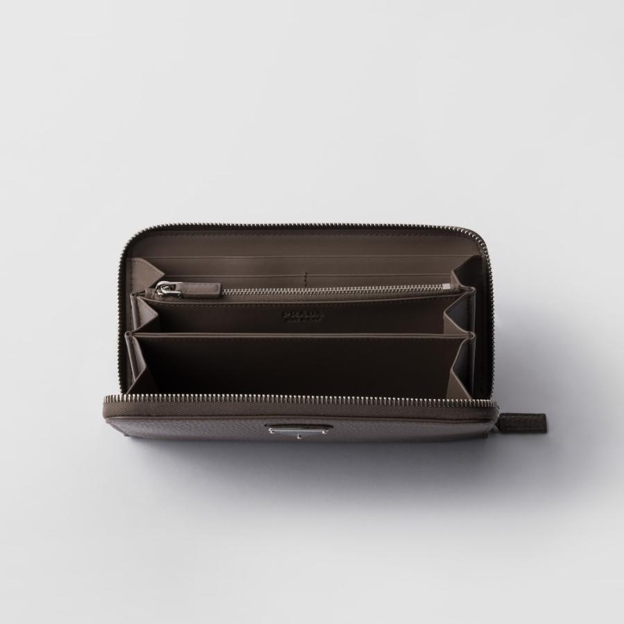 プラダ PRADA 2026春夏 メンズ ヴィッテロダイノレザー 財布【グレーブラウン 】【送料無料】【正規品】の画像