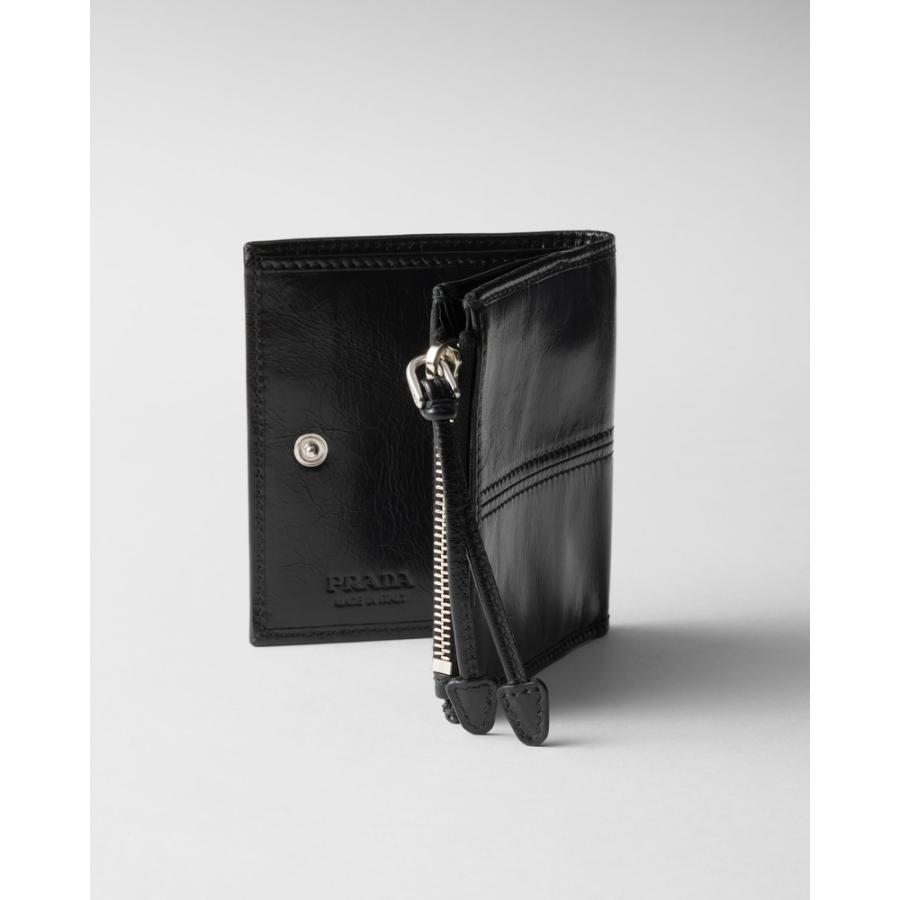 プラダ PRADA 2026春夏 メンズ ソフトルックスレザー 財布【ブラック 】【送料無料】【正規品】の画像