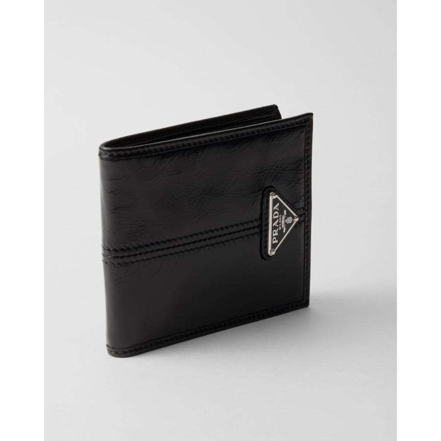 プラダ PRADA 2026春夏 メンズ レザー 財布【ブラック 】【送料無料】【正規品】の画像