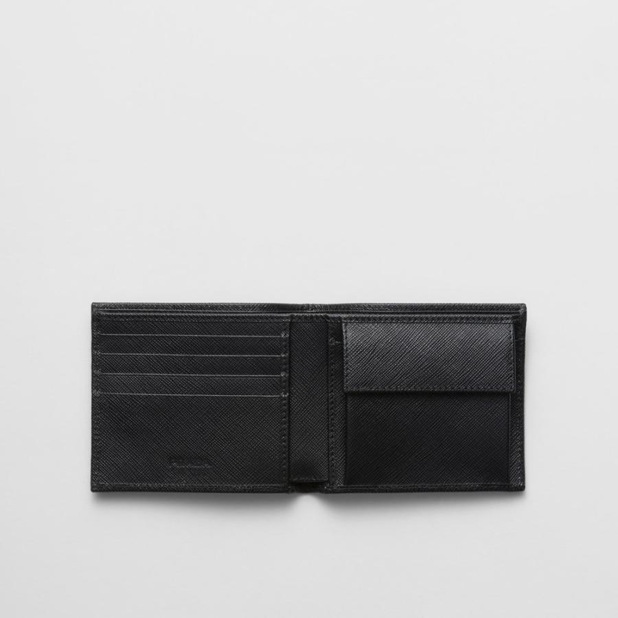 プラダ PRADA 2026春夏 メンズ コインパース付きRe-Nylon ウォレット 財布【ブラック 】【送料無料】【正規品】の画像