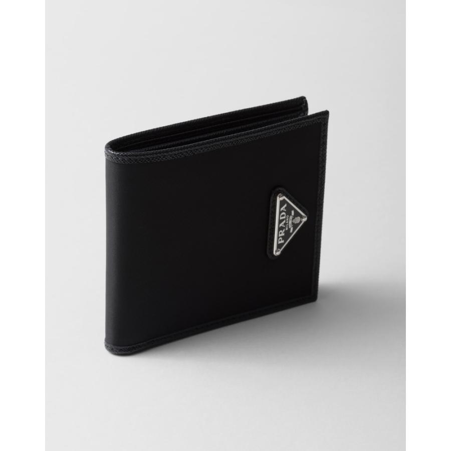 プラダ PRADA 2026春夏 メンズ コインパース付きRe-Nylon ウォレット 財布【ブラック 】【送料無料】【正規品】の画像