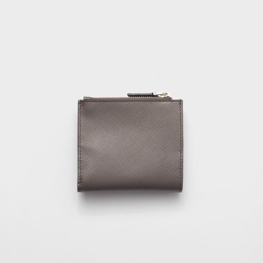 プラダ PRADA 2026春夏 メンズ サフィアーノトライアングル 財布【グレー 】【送料無料】【正規品】の画像