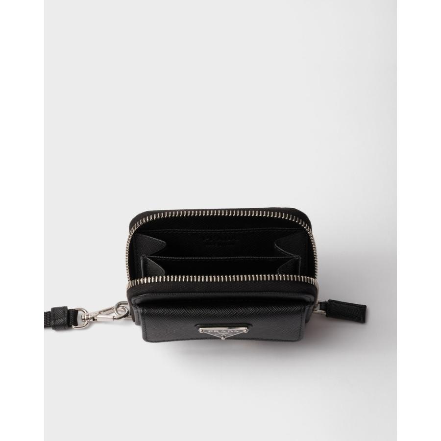 プラダ PRADA 2026春夏 メンズ サフィアーノレザー コインケース【ブラック 】【送料無料】【正規品】の画像