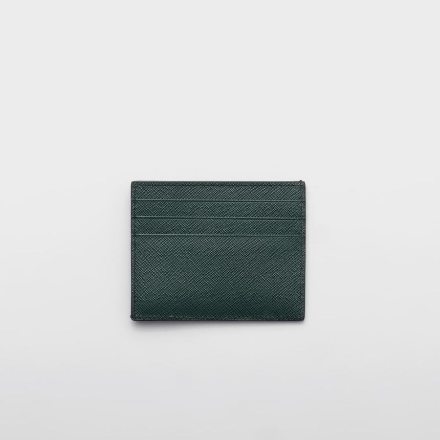 プラダ PRADA 2026春夏 メンズ サフィアーノレザー カードホルダー【ダークグリーン 】【送料無料】【正規品】の画像