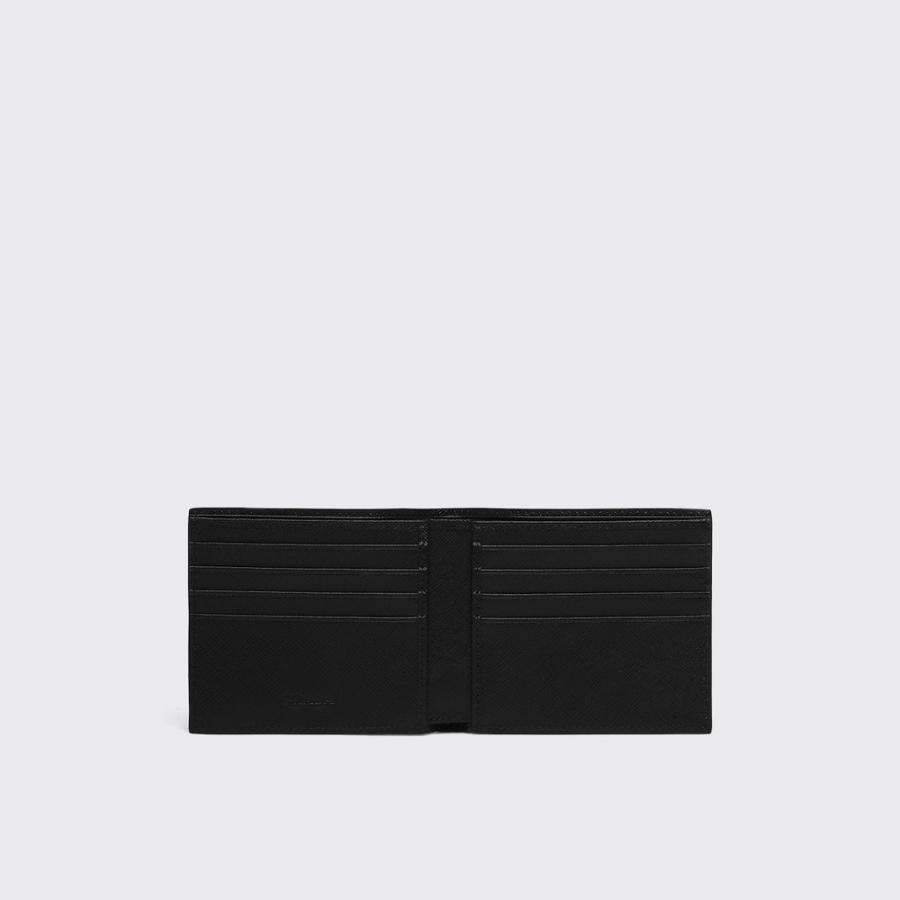 プラダ PRADA 2026春夏 メンズ サフィアーノレザー財布【ブラック 】【送料無料】【正規品】の画像