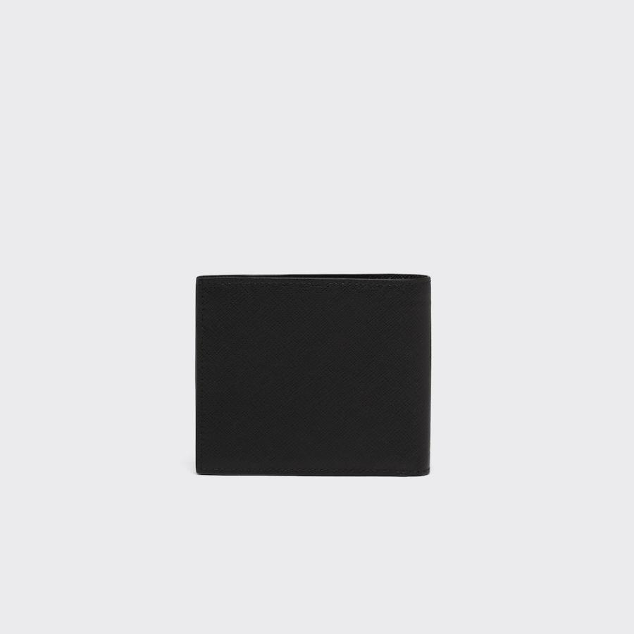 プラダ PRADA 2026春夏 メンズ サフィアーノレザー財布【ブラック 】【送料無料】【正規品】の画像