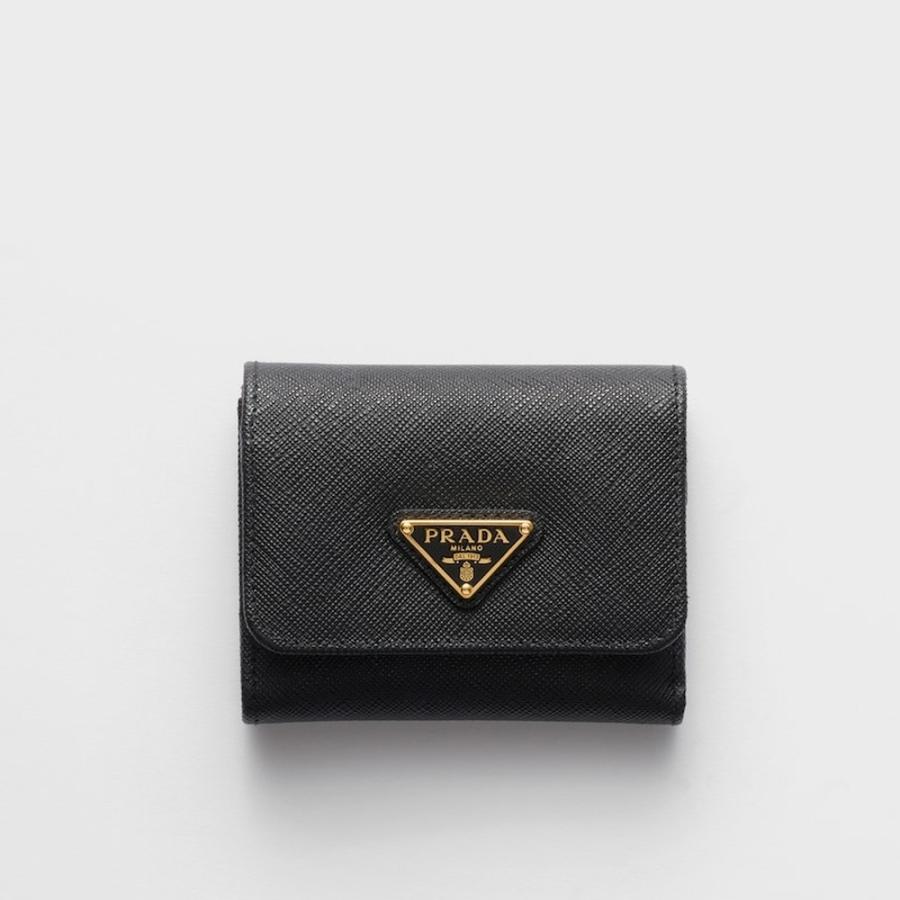 新品未使用　PRADAプラダ　二つ折り財布サフィアーノ　レディース PRADA（プラダ） PRADA 2026春夏 レディース サフィアーノレザー 財布
